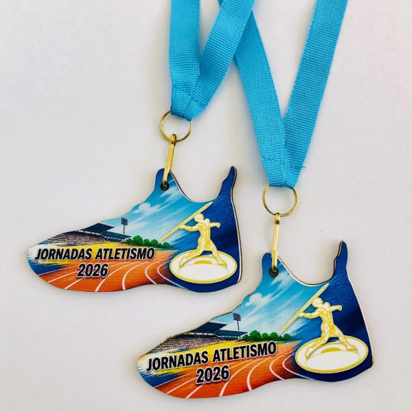 MEDALLA RUNNING DE MADERA