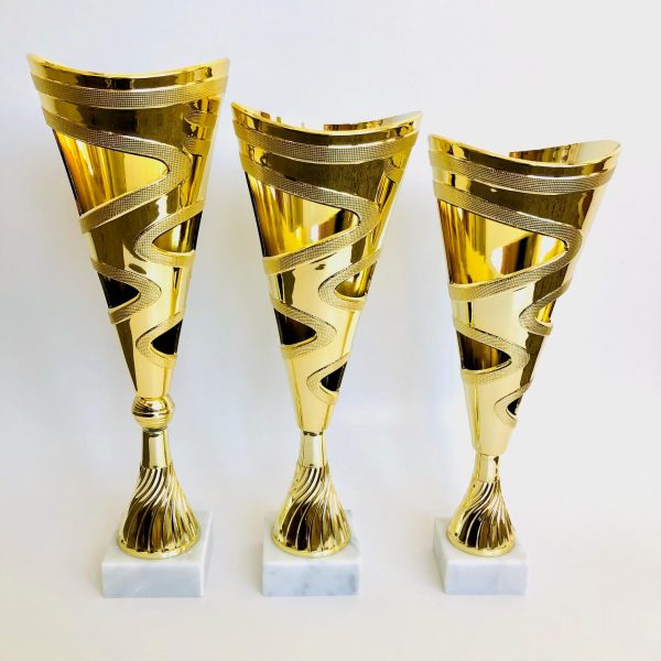 COPA SERIE OLAS PVC DORADA