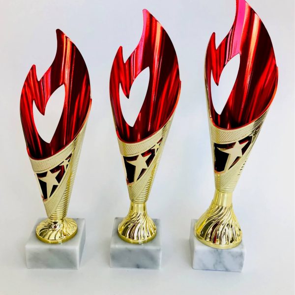 SERIE 9038 COPA PVC CORAZÓN ROJO